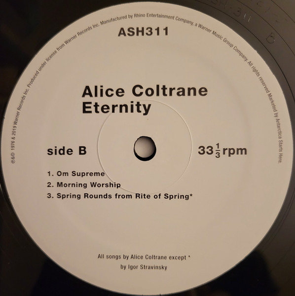 Alice Coltrane - Eternity | Antarctica Starts Here (ASH311) - 4 Alice Coltrane - Eternity | Antarctica Starts Here (ASH311) - 4