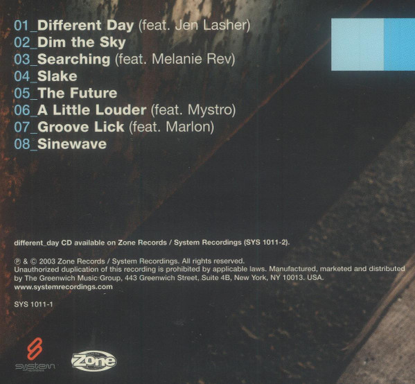 DJ Icey - Different Day | System Recordings (SYS 1011-1) - 3 DJ Icey - Different Day | System Recordings (SYS 1011-1) - 3