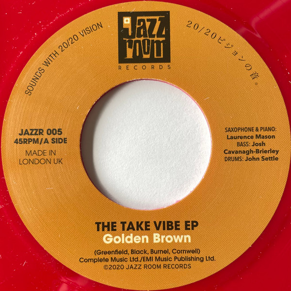 The Take Vibe EP - Golden Brown | Jazz Room Records (JAZZR 005) - 3 The Take Vibe EP - Golden Brown | Jazz Room Records (JAZZR 005) - 3