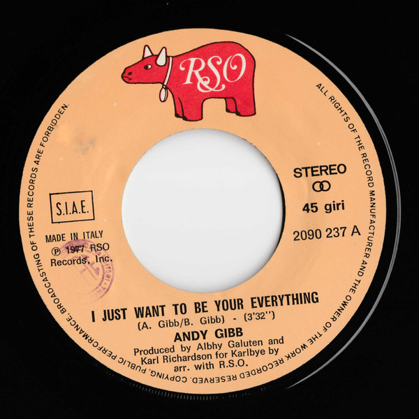 Andy Gibb - I Just Want To Be Your Everything | RSO (2090 237) - 3