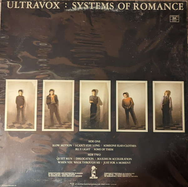 Ultravox - Systems Of Romance | Island Records (AN 7069) - 2 Ultravox - Systems Of Romance | Island Records (AN 7069) - 2