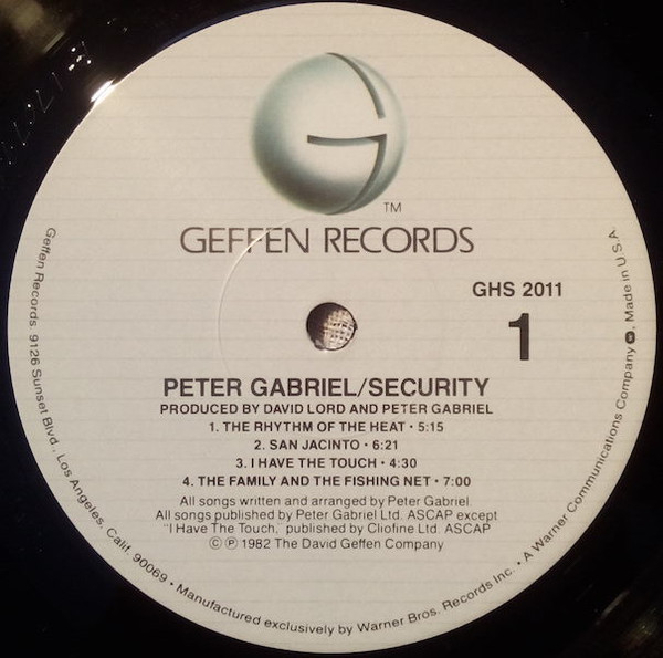 Peter Gabriel - Security | Geffen Records (GHS 2011) - 3 Peter Gabriel - Security | Geffen Records (GHS 2011) - 3