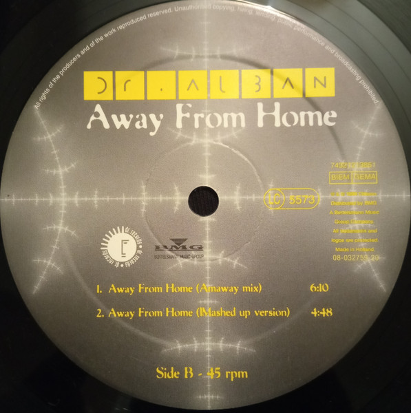 Dr. Alban - Away From Home | Cheiron (74321213851) - 4 Dr. Alban - Away From Home | Cheiron (74321213851) - 4