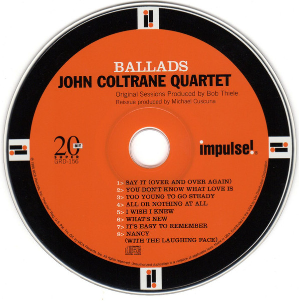 The John Coltrane Quartet - Ballads [CD] | GRP (GRD-156) - 2