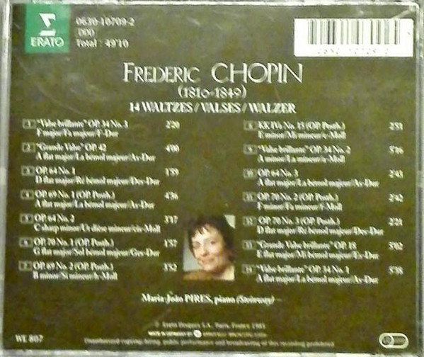 Frédéric Chopin - Maria-João Pires - 14 Waltzes | Erato (0630-10709-2) - 2