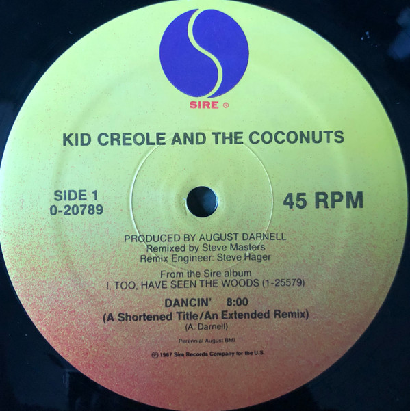 Kid Creole And The Coconuts - Dancin' | Sire (0-20789) - 2