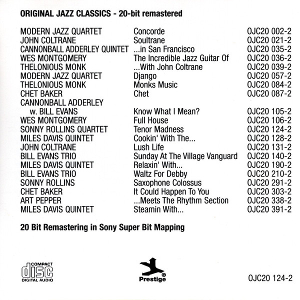 Sonny Rollins Quartet - Tenor Madness | Original Jazz Classics (OJC20 124-2) - 2