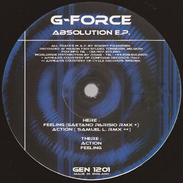 G-Force - Absolution E.P. | Genetic Recordings (GEN 1201)