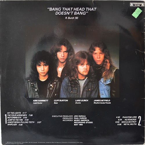 Metallica - Kill 'Em All | Roadrunner Records (RR 9902) - 2 Metallica - Kill 'Em All | Roadrunner Records (RR 9902) - 2