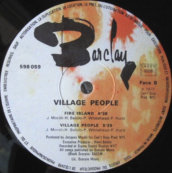 Village People - Village People | Barclay (598 059) - 4 Village People - Village People | Barclay (598 059) - 4