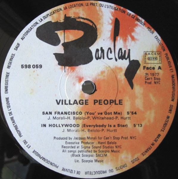 Village People - Village People | Barclay (598 059) - 3 Village People - Village People | Barclay (598 059) - 3
