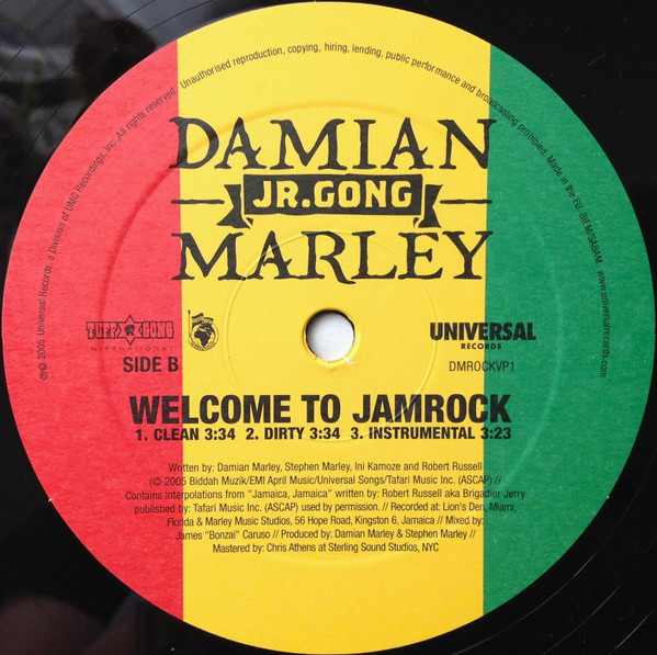 Damian Marley - Welcome To Jamrock | Tuff Gong (DMROCKVP1) - 3 Damian Marley - Welcome To Jamrock | Tuff Gong (DMROCKVP1) - 3