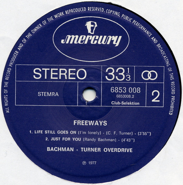 Bachman-Turner Overdrive - Freeways | Mercury (6853 008) - 4