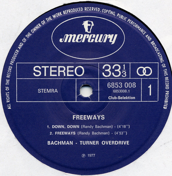 Bachman-Turner Overdrive - Freeways | Mercury (6853 008) - 3