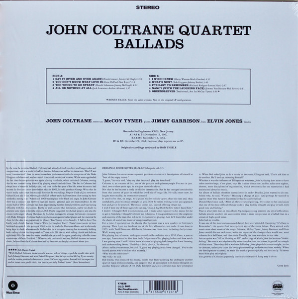 The John Coltrane Quartet - Ballads | WaxTime (771828) - 2 The John Coltrane Quartet - Ballads | WaxTime (771828) - 2