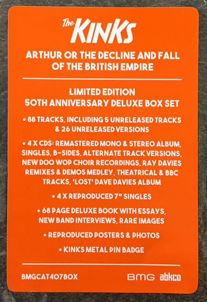 The Kinks - Arthur Or The Decline And Fall Of The British Empire | BMG (BMGCAT407BOX) - 3
