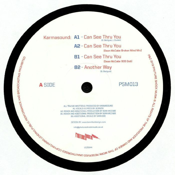 Karmasound - Can See Thru You | Phuture Shock Musik (PSM013) - main Karmasound - Can See Thru You | Phuture Shock Musik (PSM013) - main