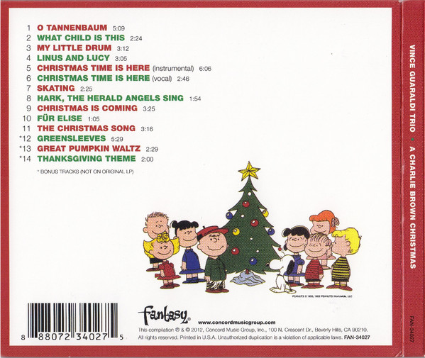 Vince Guaraldi Trio - A Charlie Brown Christmas | Fantasy (FAN-34027) - 3