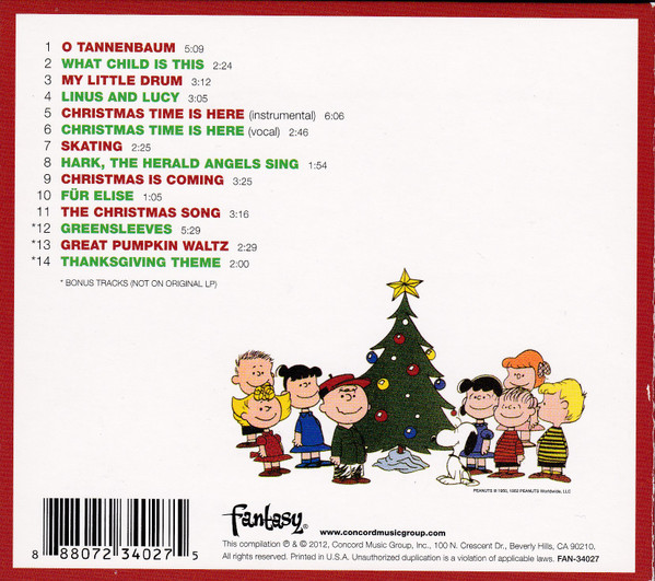 Vince Guaraldi Trio - A Charlie Brown Christmas | Fantasy (FAN-34027) - 4