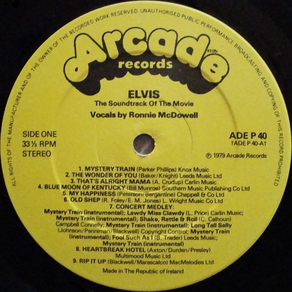 Ronnie McDowell - Elvis : The Soundtrack Of The Movie | Arcade Records (ADE P.40) - 4 Ronnie McDowell - Elvis : The Soundtrack Of The Movie | Arcade Records (ADE P.40) - 4
