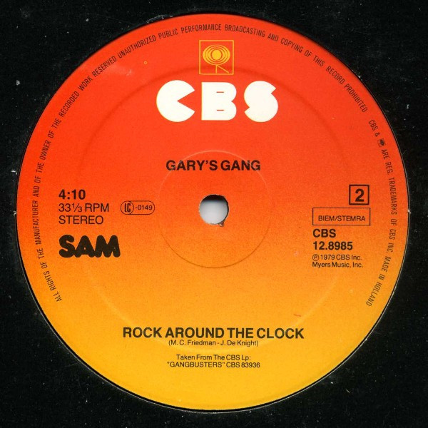 Gary's Gang - Showtime / Rock Around The Clock | CBS (CBS 12.8985) - 2