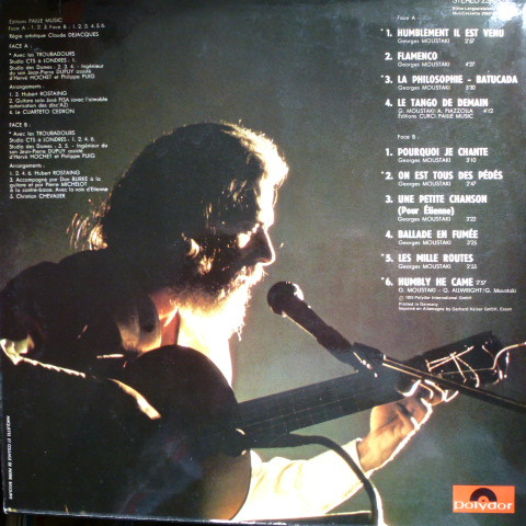 Georges Moustaki - Moustaki | Polydor (2393 129) - 2