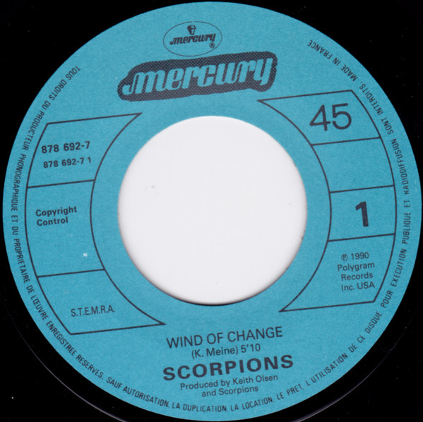 Scorpions - Wind Of Change | Mercury (878 692-7) - 3