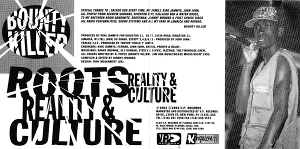 Bounty Killer - Roots, Reality & Culture | VP Records (VPCD1341) - 3 Bounty Killer - Roots, Reality & Culture | VP Records (VPCD1341) - 3