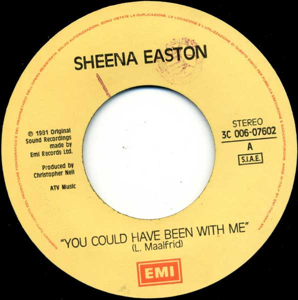 Sheena Easton - You Could Have Been With Me | EMI (3C 006-07602) - 3