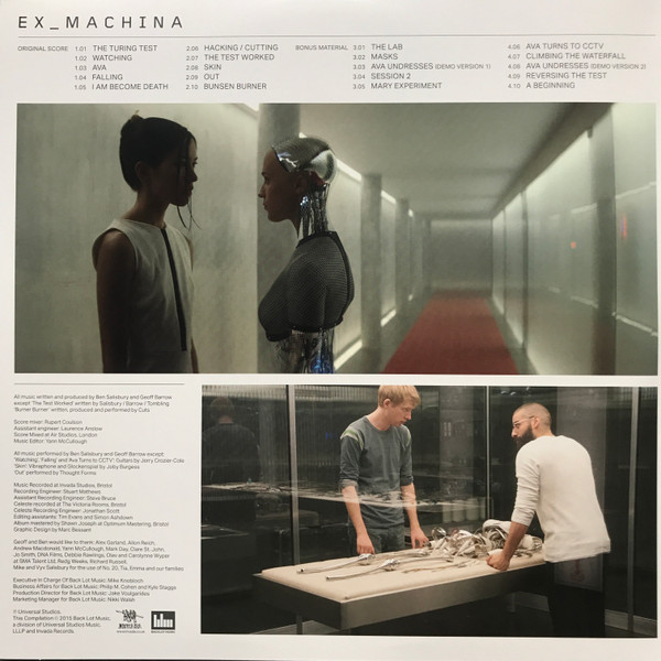 Ben Salisbury And Geoff Barrow - Ex_Machina (Original Motion Picture Soundtrack) | Invada (INV144LP) - 2