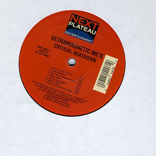 Ultramagnetic MC's - Critical Beatdown | Next Plateau Entertainment (NPE 5496-1) - 4 Ultramagnetic MC's - Critical Beatdown | Next Plateau Entertainment (NPE 5496-1) - 4
