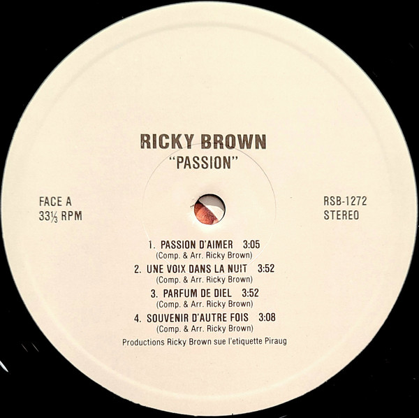 Ricky Brown - Passion | Not On Label (RSB-1272) - 3 Ricky Brown - Passion | Not On Label (RSB-1272) - 3