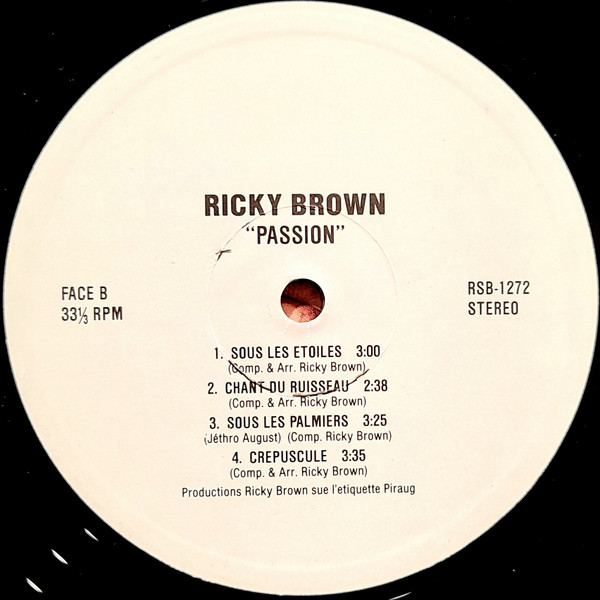 Ricky Brown - Passion | Not On Label (RSB-1272) - 4 Ricky Brown - Passion | Not On Label (RSB-1272) - 4