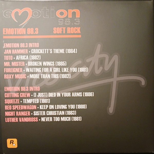 Various - Grand Theft Auto Vice City O.S.T - Emotion 98.3 | Green Sabre Records (GS09) - 2 Various - Grand Theft Auto Vice City O.S.T - Emotion 98.3 | Green Sabre Records (GS09) - 2