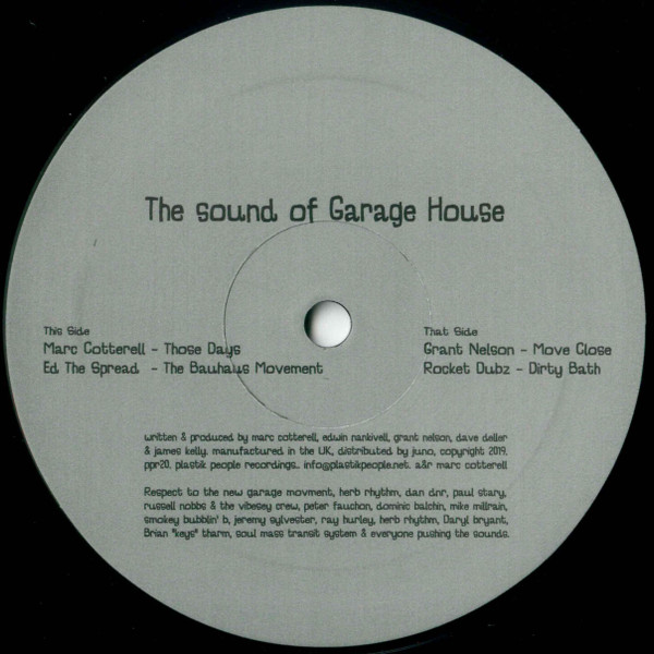 Various - The Sound Of Garage House | Plastik People Recordings (PPR20) - main Various - The Sound Of Garage House | Plastik People Recordings (PPR20) - main