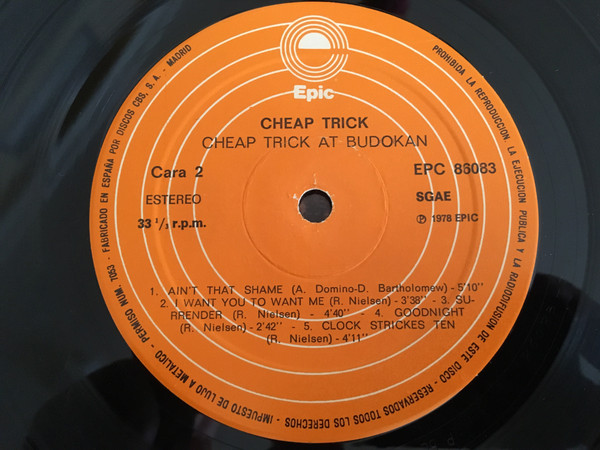 Cheap Trick - Cheap Trick At Budokan | Epic (EPC 86083) - 4