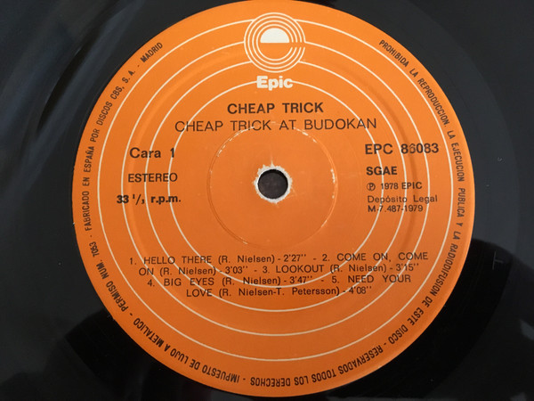 Cheap Trick - Cheap Trick At Budokan | Epic (EPC 86083) - 3