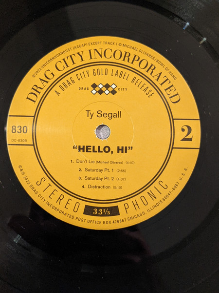 Ty Segall - "Hello, Hi" | Drag City (DC830) - 4