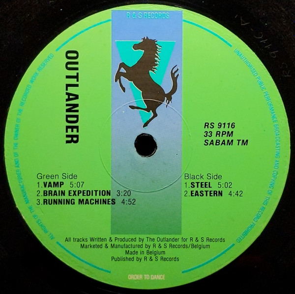 Outlander - Vamp | R & S Records (RS 9116) - 3