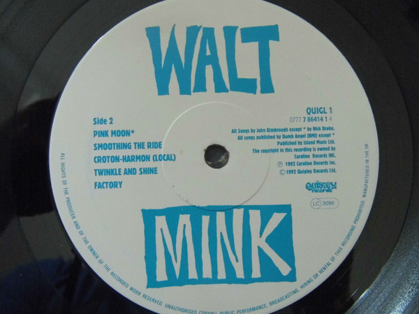 Walt Mink - Miss Happiness | Quigley Records (QUIGL 1) - 4