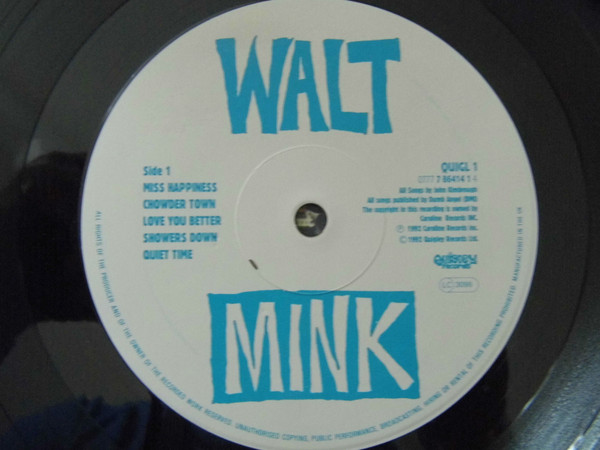 Walt Mink - Miss Happiness | Quigley Records (QUIGL 1) - 3