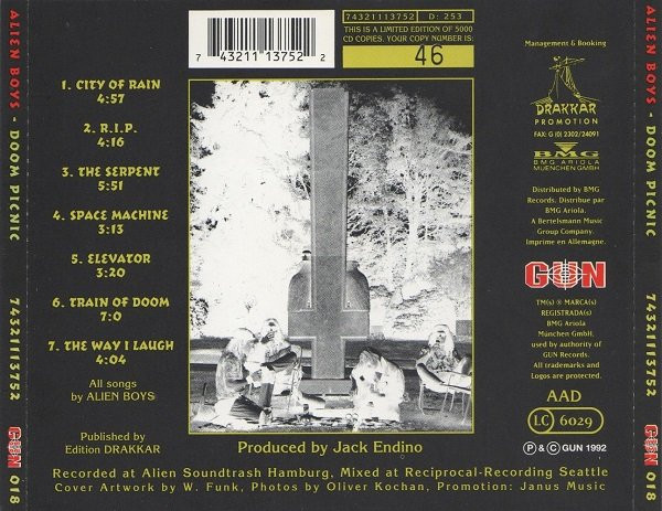 Alien Boys - Doom Picnic | GUN (GUN 018) - 2