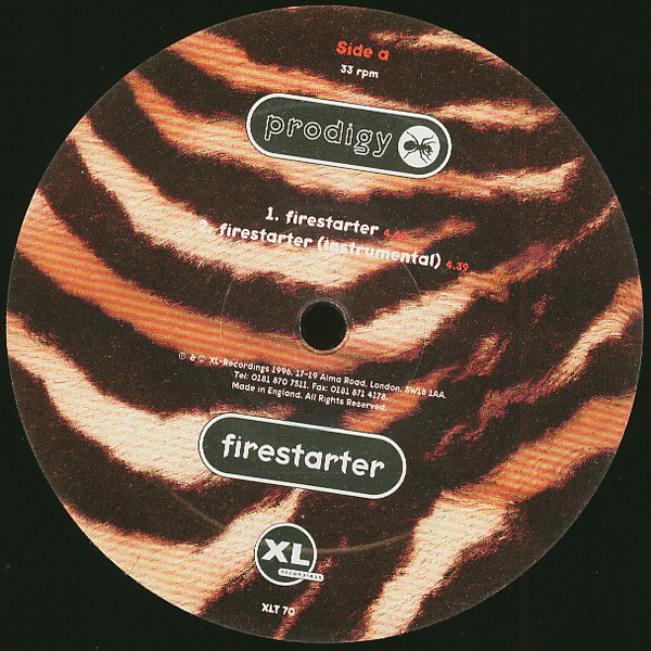 The Prodigy - Firestarter | XL Recordings (XLT 70) - 3