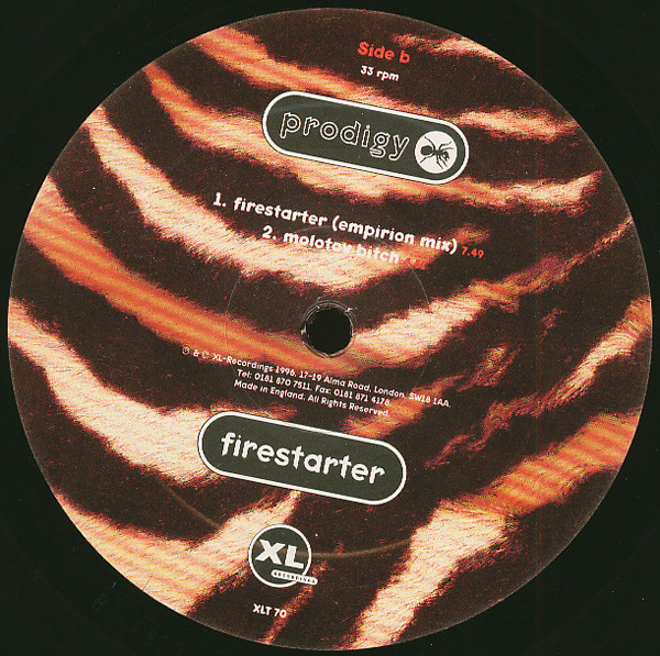 The Prodigy - Firestarter | XL Recordings (XLT 70) - 4