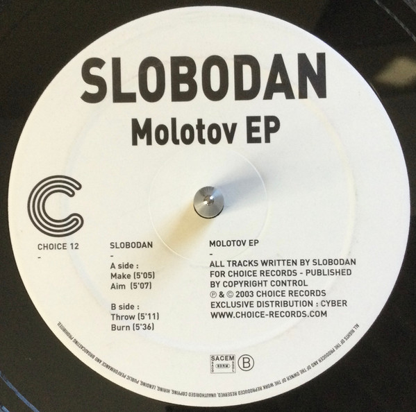 Slobodan - Molotov EP | Choice (CHOICE012) - main