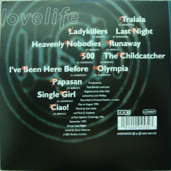 Lush - Lovelife | 4AD (4AD0453CD) - 2