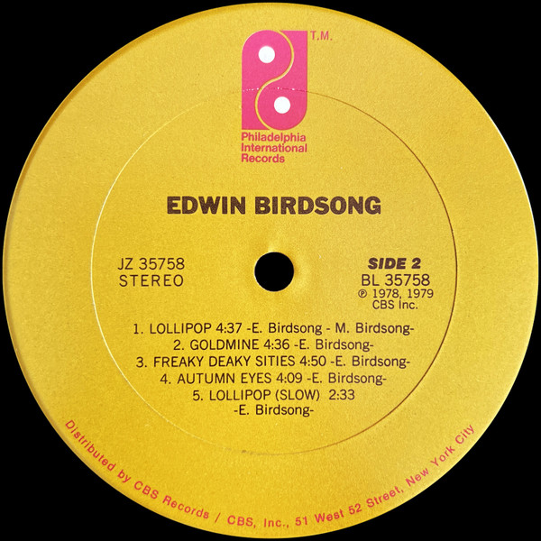 Edwin Birdsong - Edwin Birdsong | Philadelphia International Records (JZ 35758) - 4 Edwin Birdsong - Edwin Birdsong | Philadelphia International Records (JZ 35758) - 4