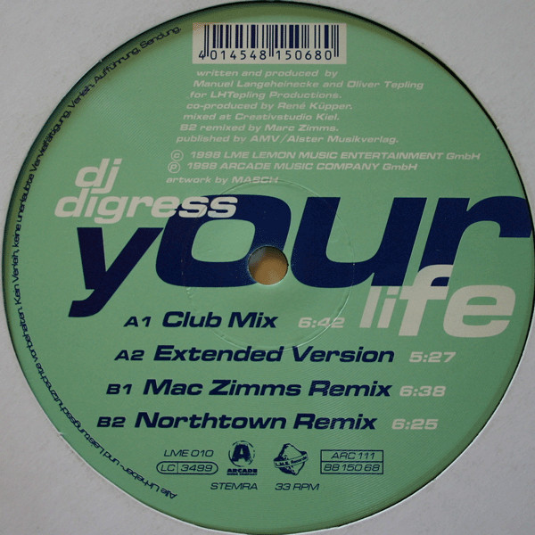 DJ Digress - Your Life | L.M.E. Records (LME 010)