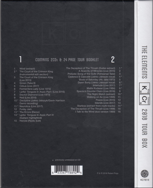 King Crimson - The Elements (2018 Tour Box) | Discipline Global Mobile (KCTB18) - 2