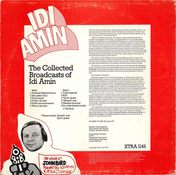 John Bird - The Collected Broadcasts Of Idi Amin | Xtra (XTRA 1148) - 2 John Bird - The Collected Broadcasts Of Idi Amin | Xtra (XTRA 1148) - 2
